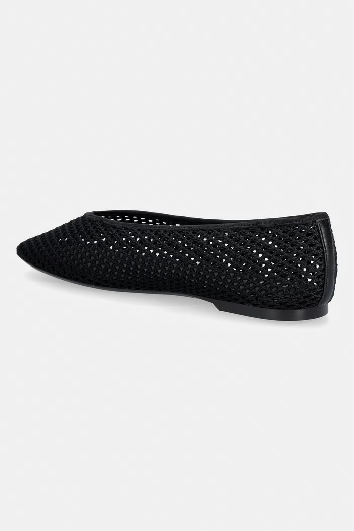 Obuća Calvin Klein balerinke SQUARE BALLERINA LINEN MESH HW0HW03125 crna