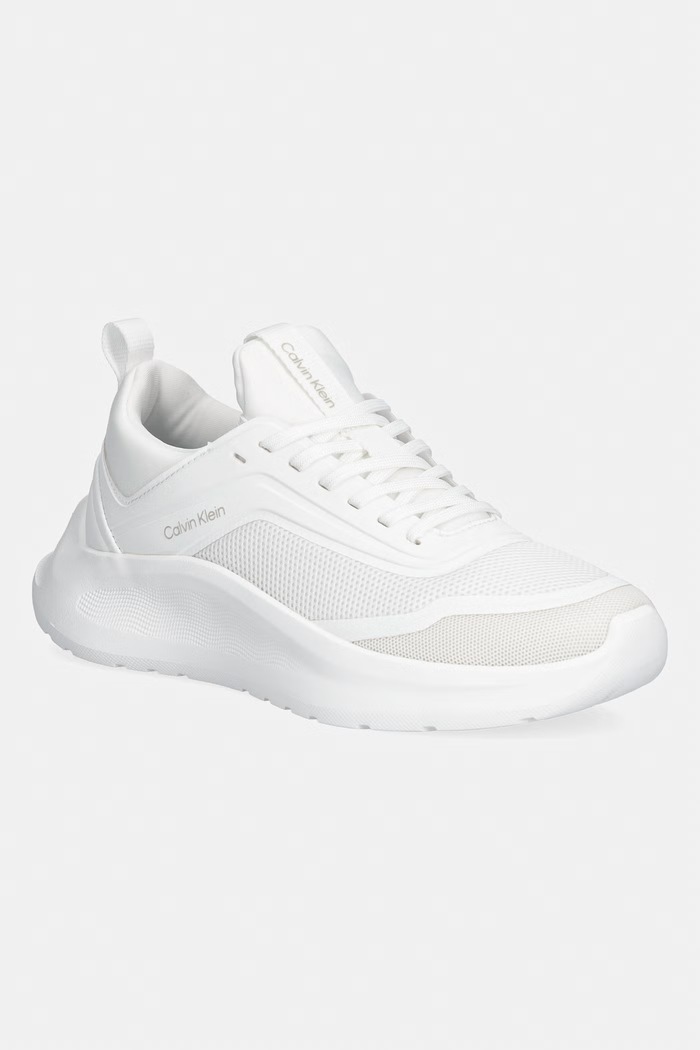 Calvin Klein LIGHT EVA RUN SOCK MESH LYCRA dámske tenisky biela HW0HW03023