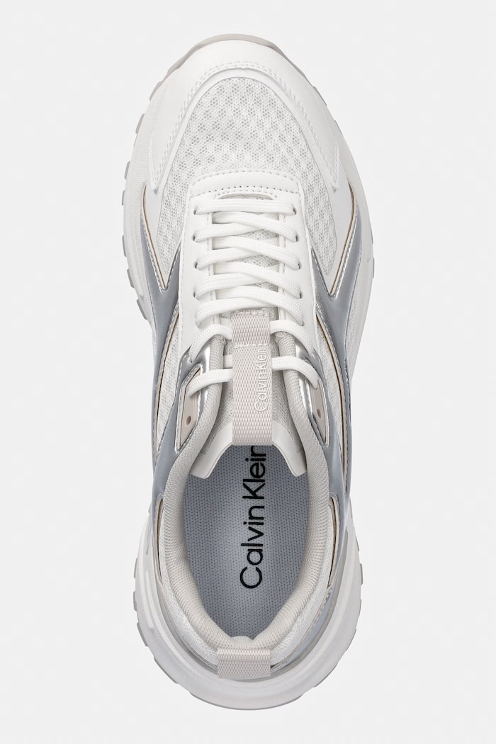 Calvin Klein HIKE RUN CKSTRIPE MESH MET sneakers pentru femei alb HW0HW03140