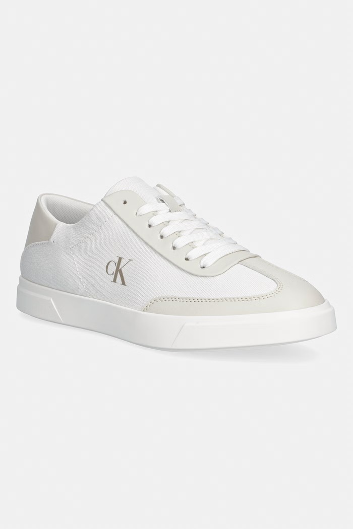 Calvin Klein LOW PRO CUPS WT CANV MG sneakers pentru femei alb HW0HW03145