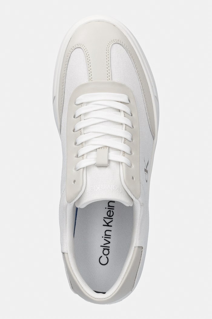 Calvin Klein LOW PRO CUPS WT CANV MG sneakers pentru femei alb HW0HW03145