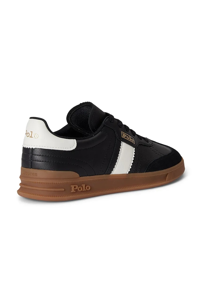 Obuwie Polo Ralph Lauren sneakersy skórzane Heritage Aera 804956688008.001 czarny