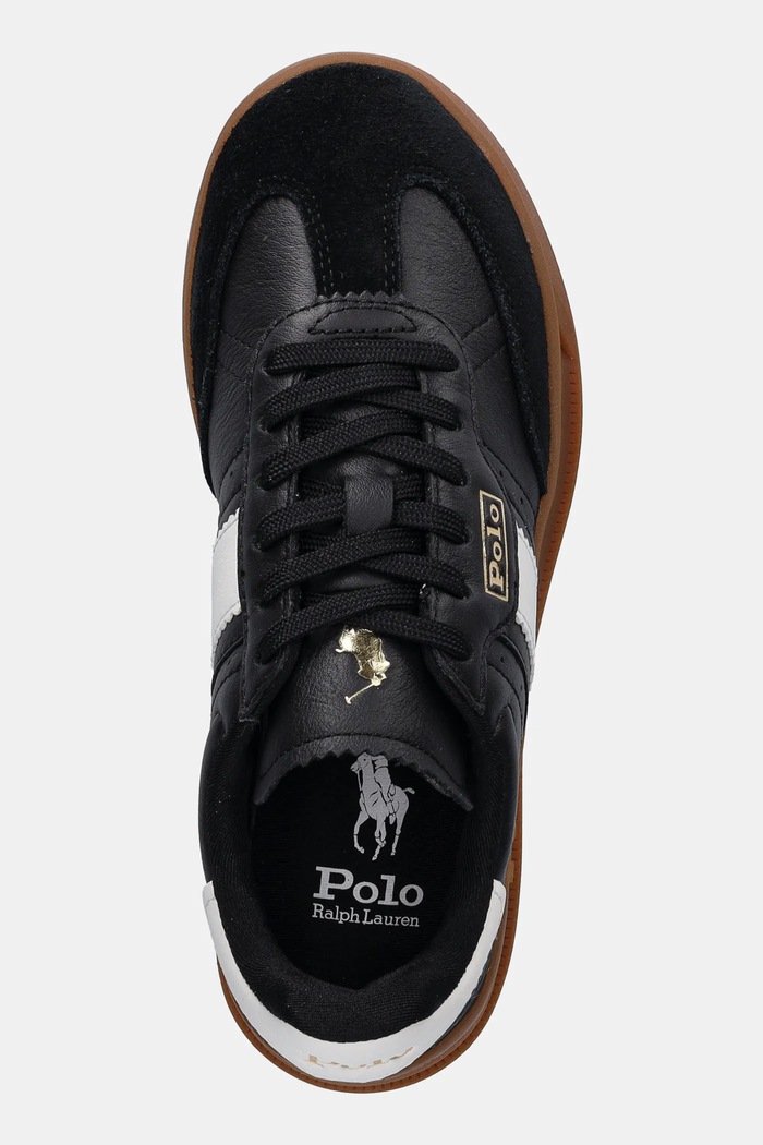 Kožené tenisky Polo Ralph Lauren Heritage Aera černá 804956688008.001