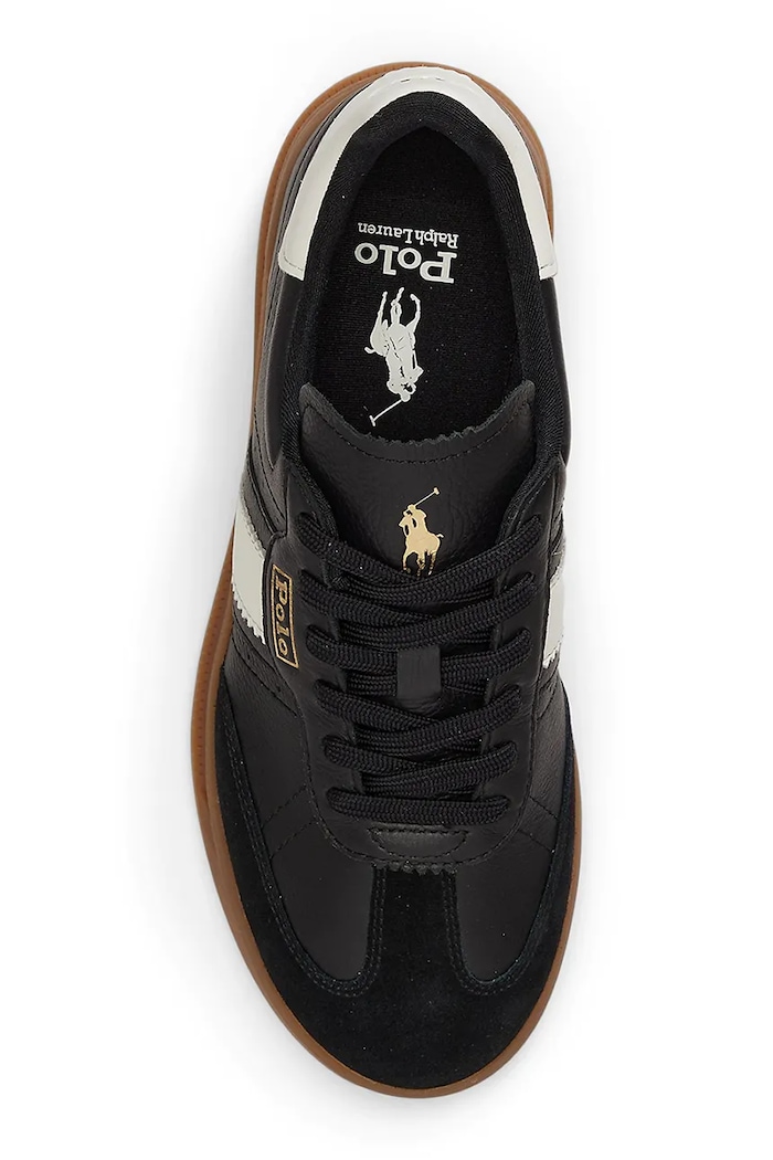 Polo Ralph Lauren sneakersy skórzane Heritage Aera czarny 804956688008.001
