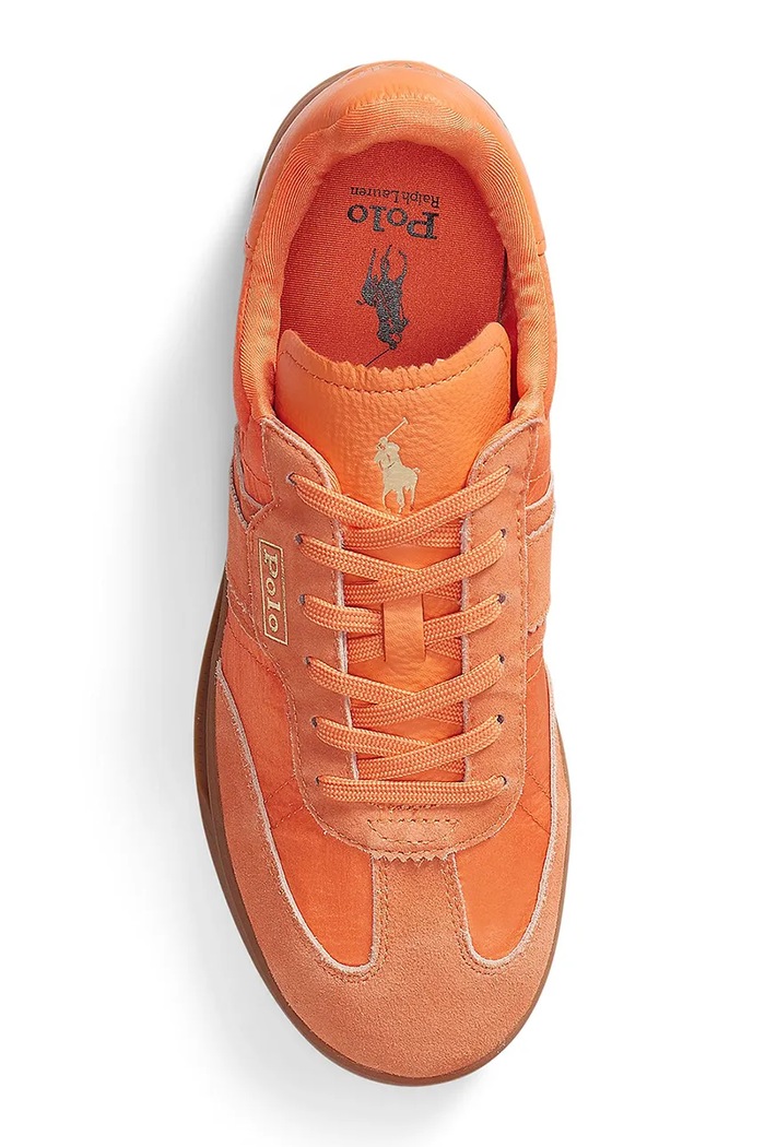 Kožené tenisky Polo Ralph Lauren Heritage Aera oranžová 804P04919003.810