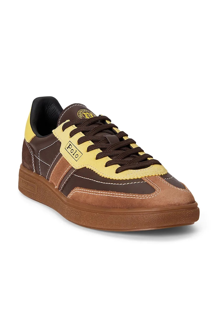Semišové tenisky Polo Ralph Lauren Bedford 804P04920001.200 hnedá SS26