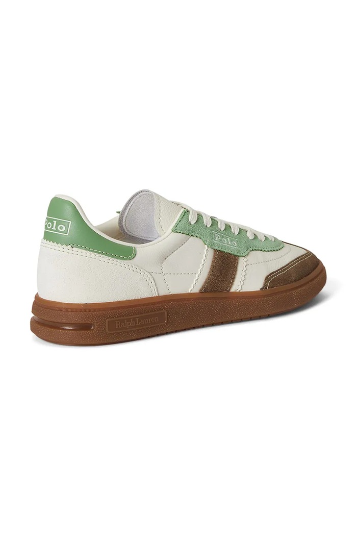 Обувки Кожени маратонки Polo Ralph Lauren Bedford 804P04920003.101 бял