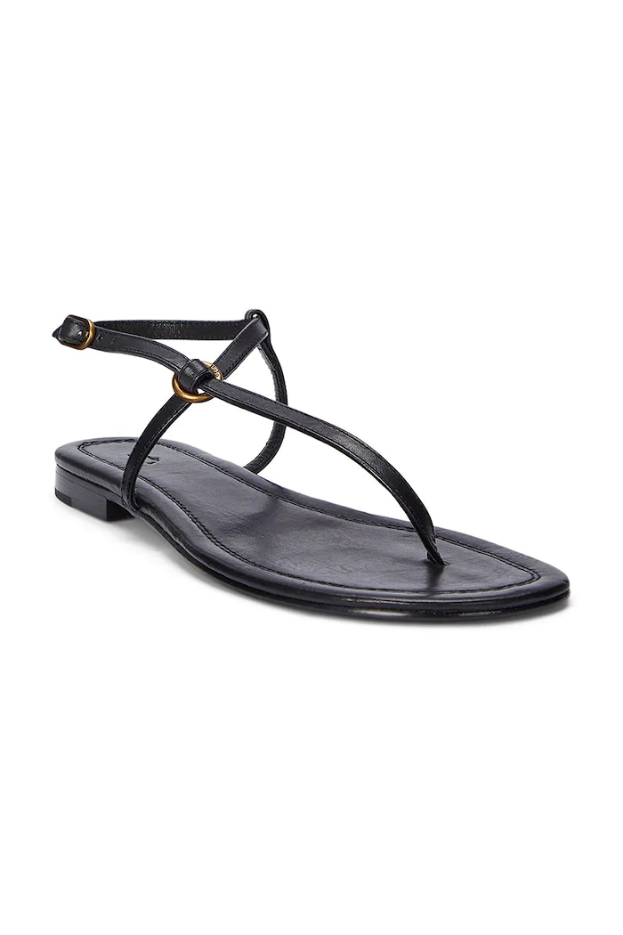 Polo Ralph Lauren bőr szandál Plo Rng Br Sandal 818932586002.001 fekete SS26