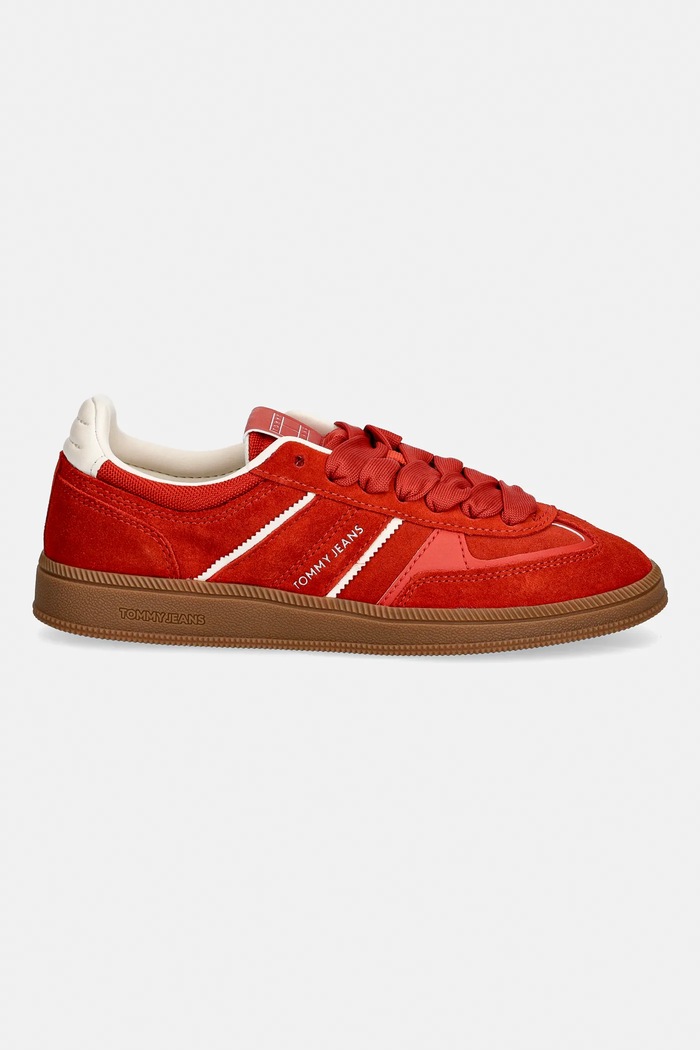 Tenisice od brušene kože Tommy Jeans THE GREENWICH EDGE SUEDE EN0EN02924 crvena SS26
