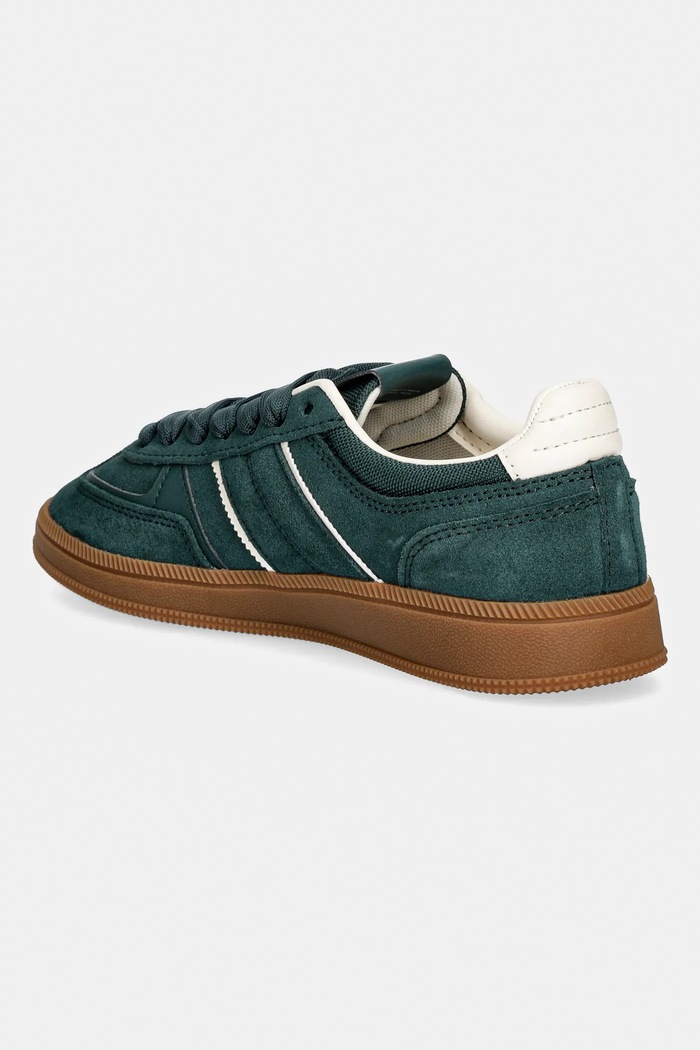 Obutev Superge iz semiša Tommy Jeans THE GREENWICH EDGE SUEDE EN0EN02924 zelena