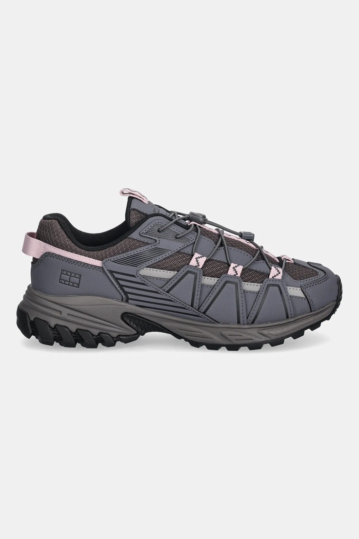 Tenisky Tommy Hilfiger TJW OUTDOOR RUNNER EN0EN02926 šedá SS26