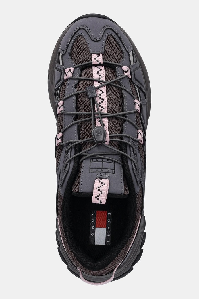 Tenisky Tommy Hilfiger TJW OUTDOOR RUNNER šedá EN0EN02926