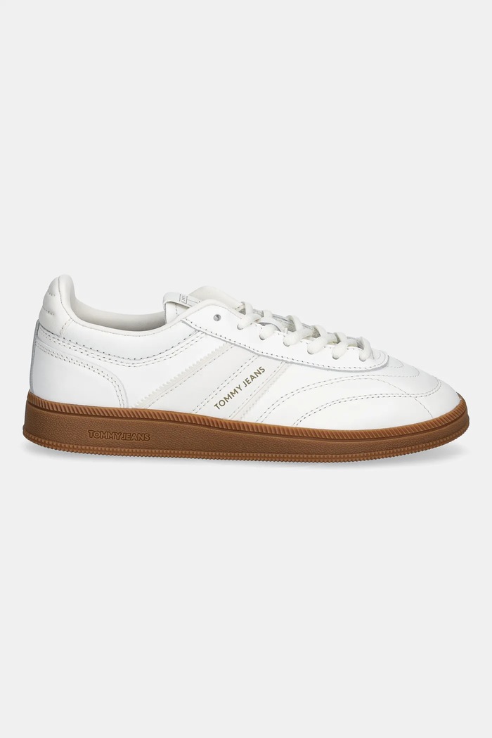 Tommy Jeans sneakersy skórzane THE GREENWICH EDGE LEATHER EN0EN03000 biały SS26