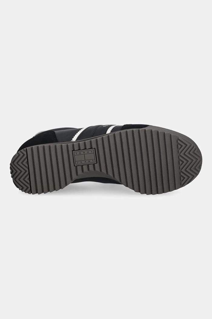 Tommy Hilfiger bőr sportcipő TJW LOW PROFILE RUNNER LTHR MIX EN0EN03001 fekete
