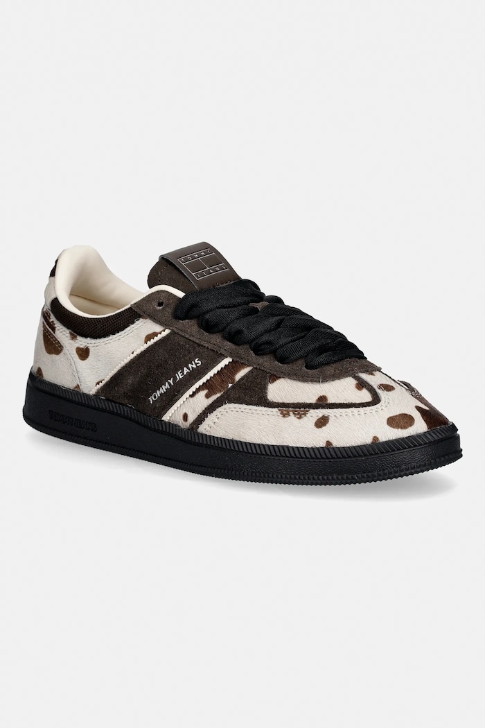 Tommy Jeans bőr sportcipő THE GREENWICH EDGE CALF HAIR egyéb barna EN0EN03007