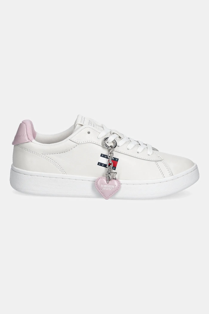 Tommy Jeans sneakersy skórzane ARCHIVE 98 VALENTINES EN0EN03024 biały SS26