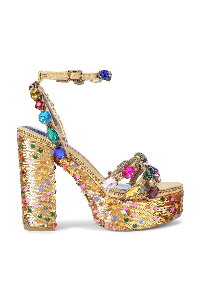 Kurt Geiger London szandál Kensington Jewel Platform platform arany 5383266779