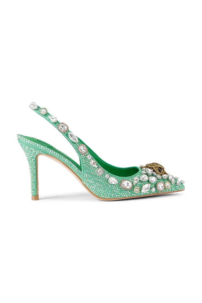 Kurt Geiger London tűsarkú Belgravia C High Sling tűsarok zöld 5385873609
