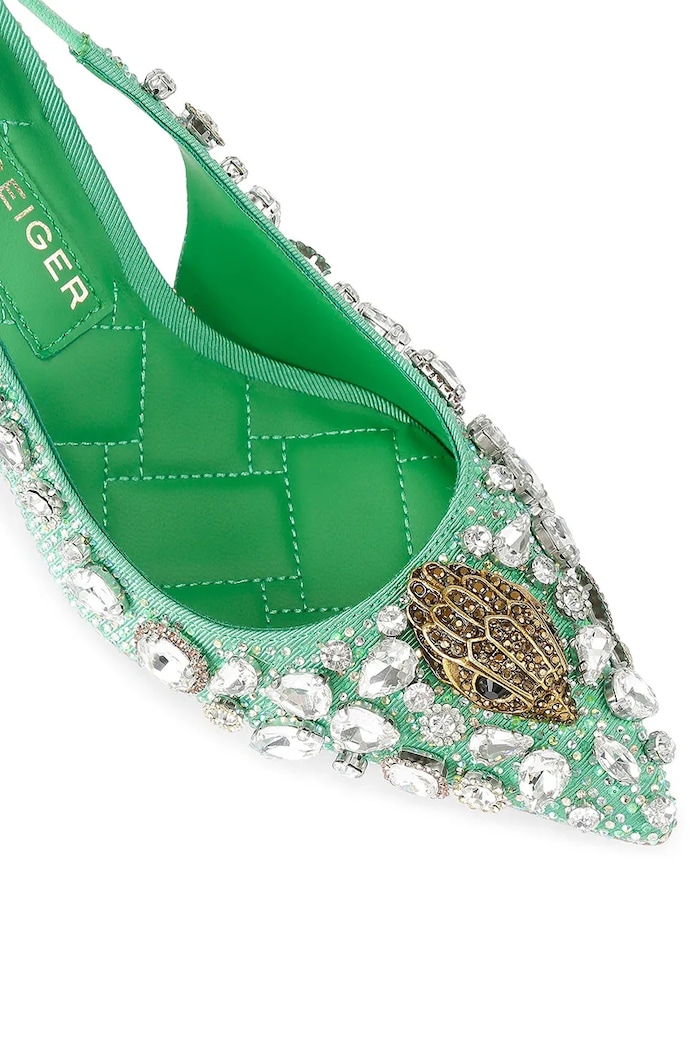 Cipők Kurt Geiger London tűsarkú Belgravia C High Sling 5385873609 zöld