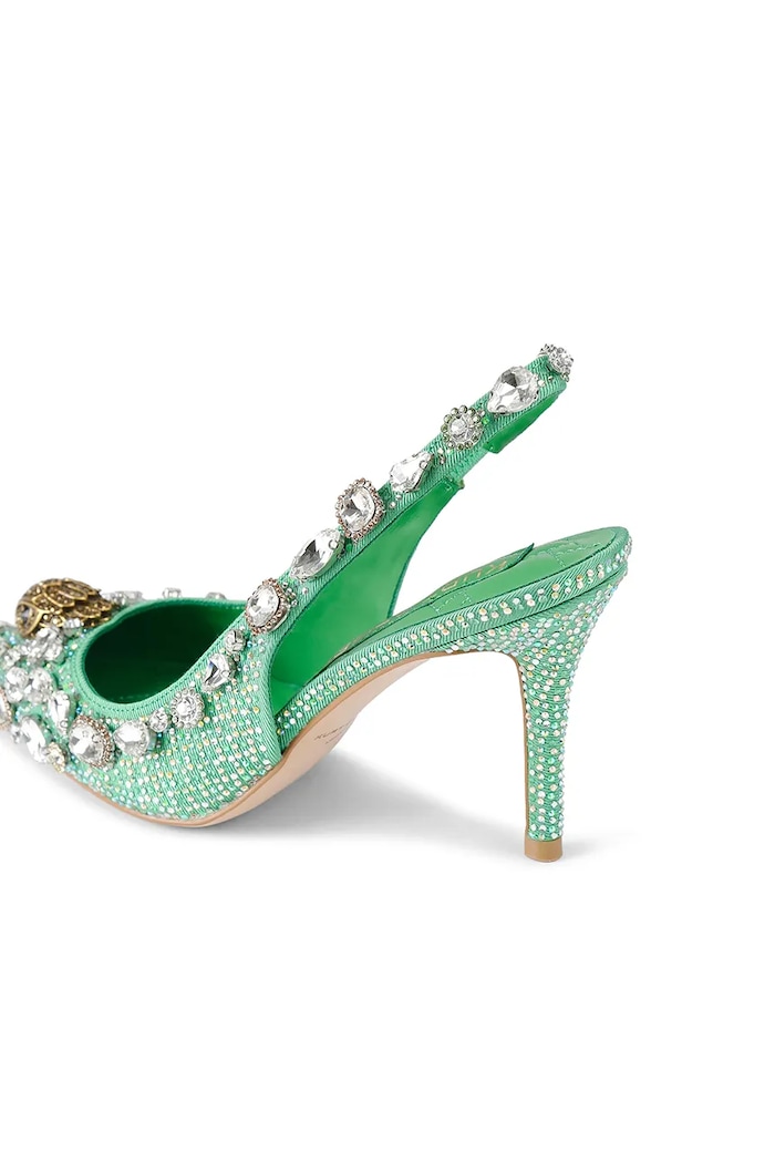 Kurt Geiger London tűsarkú Belgravia C High Sling 5385873609 zöld