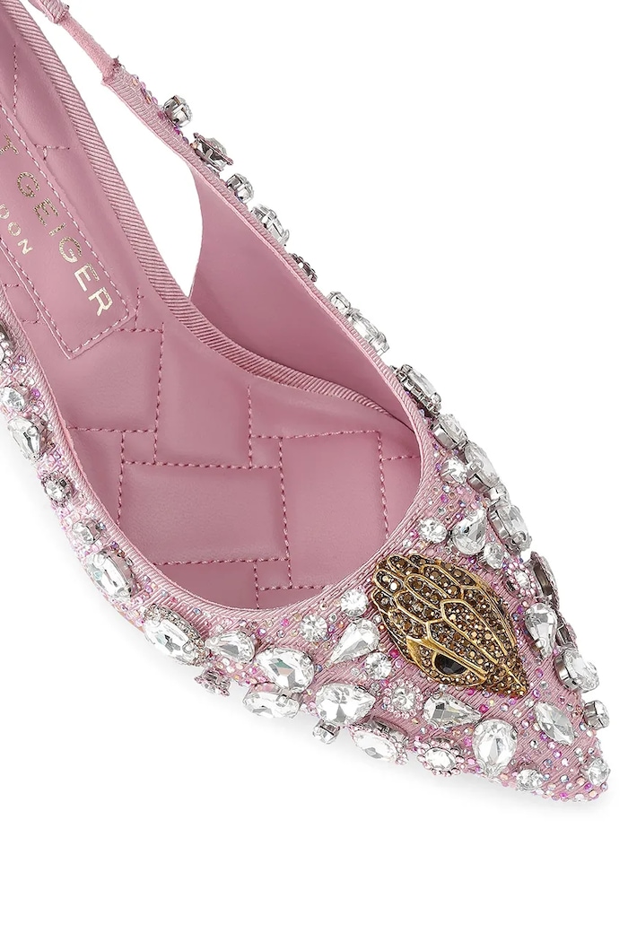 Obuwie Kurt Geiger London szpilki Belgravia C High Sling 5385853609 różowy