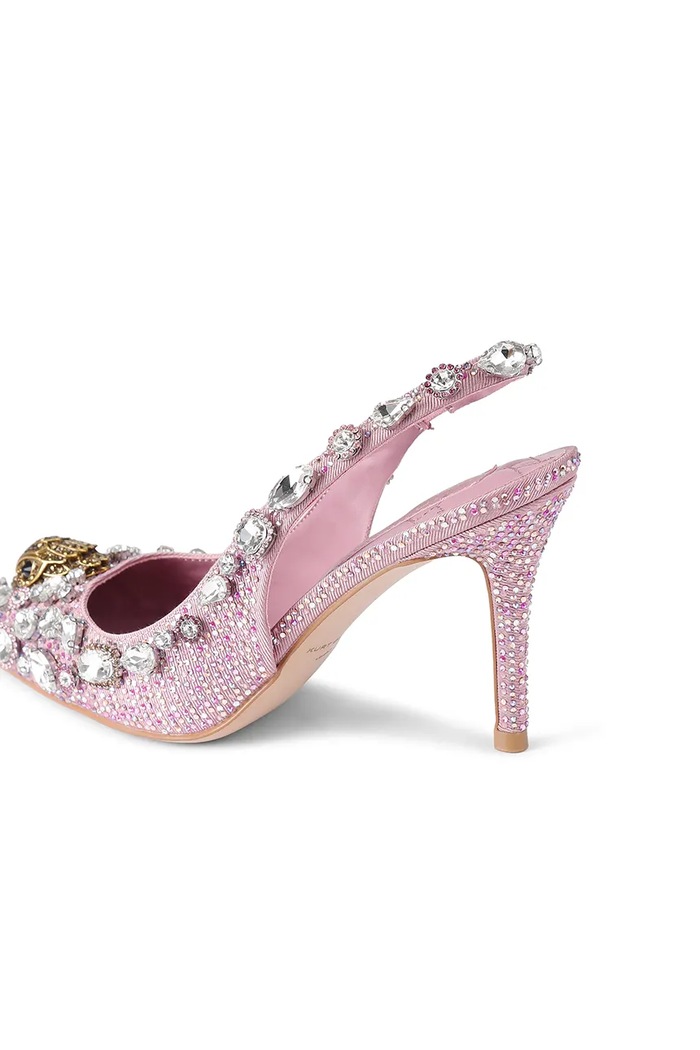Kurt Geiger London szpilki Belgravia C High Sling 5385853609 różowy