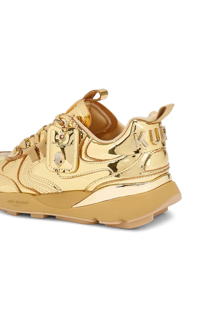 Кожаные кроссовки Kurt Geiger London Kurt Runner 5064361109 золотой