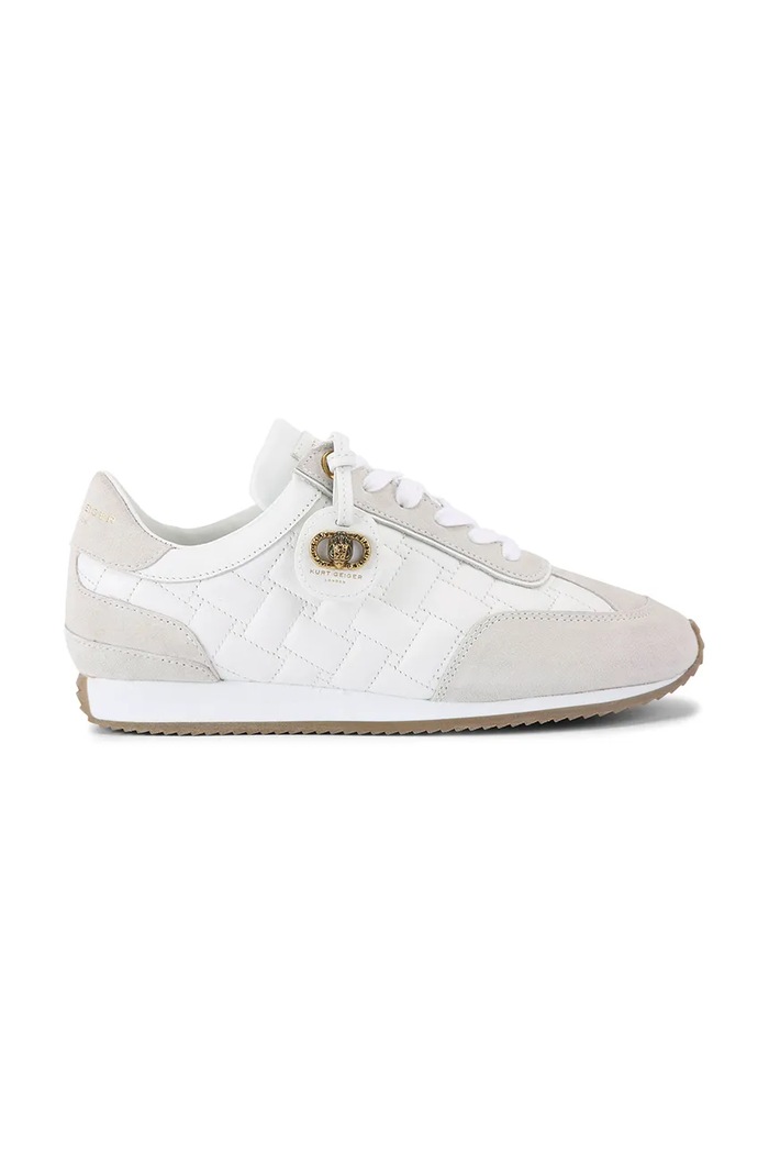 Кожени маратонки Kurt Geiger London Chelsea Tag Runner гладка кожа бял 3980010129