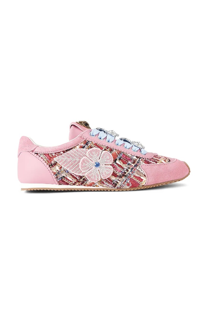 Tenisice Kurt Geiger London Islington Sneaker brušena koža roza 4396057069