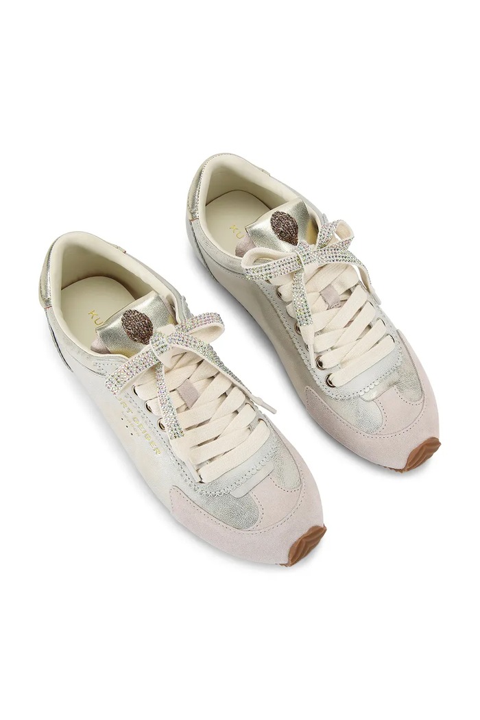 Кожени маратонки Kurt Geiger London Islington Sneaker 4396019109 сребърен SS26