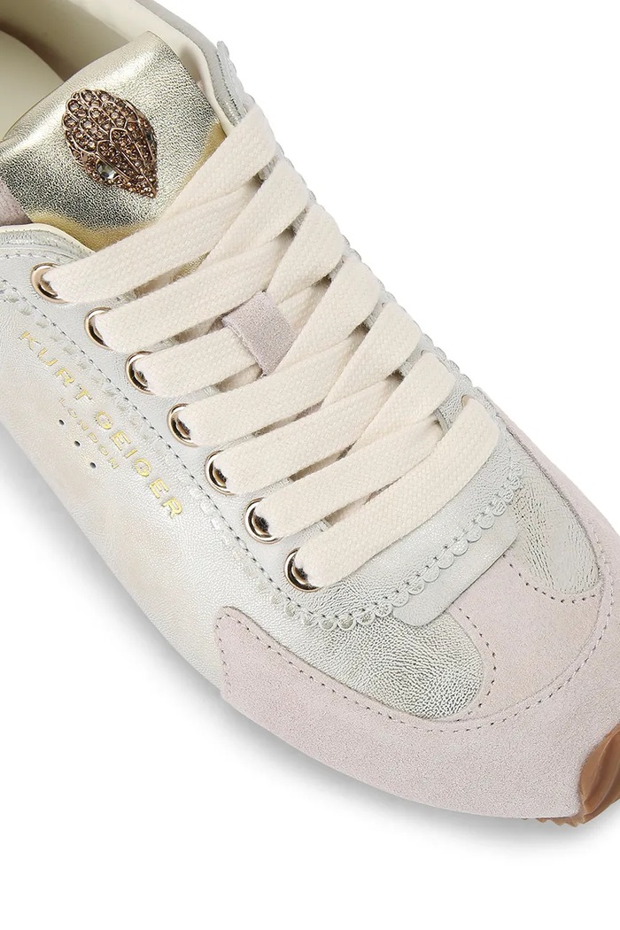 Обувки Кожени маратонки Kurt Geiger London Islington Sneaker 4396019109 сребърен