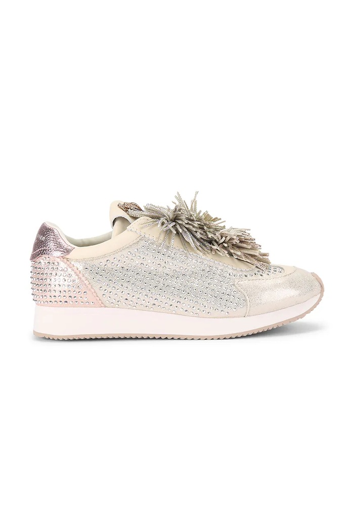 Kurt Geiger London sneakersy Islington Pom Pom Pump syntetyczny złoty 5377765209