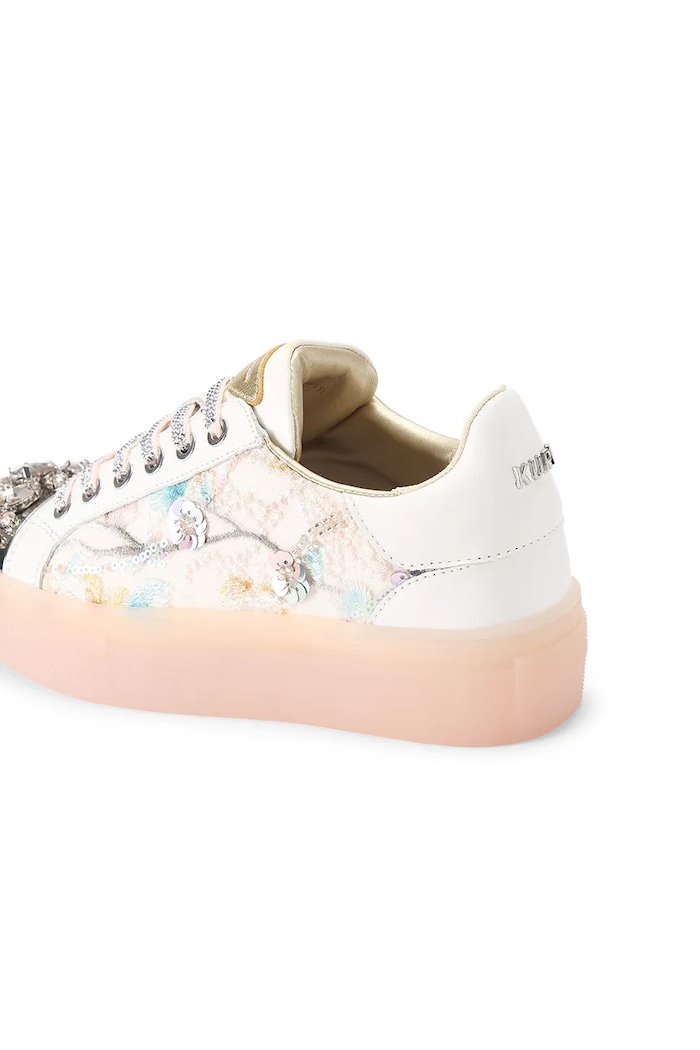 Tenisky Kurt Geiger London Crystal Toecap Cupsole bílá 5374319189