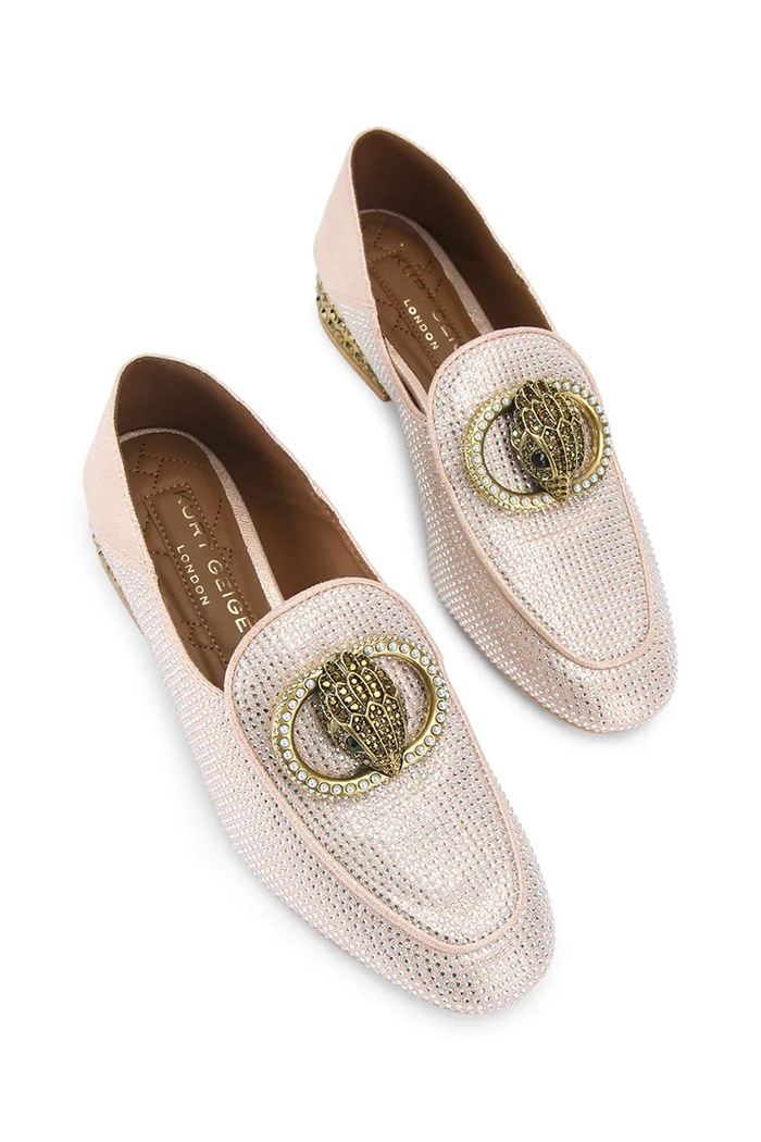 Mokasíny Kurt Geiger London Chelsea Fold Back Loafer 5388924069 strieborná SS26