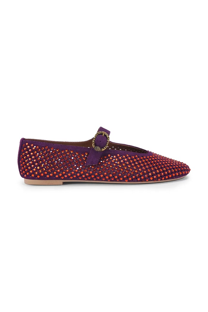 Замшевые балетки Kurt Geiger London Mayfair Ballet Flat бордо 2656390209