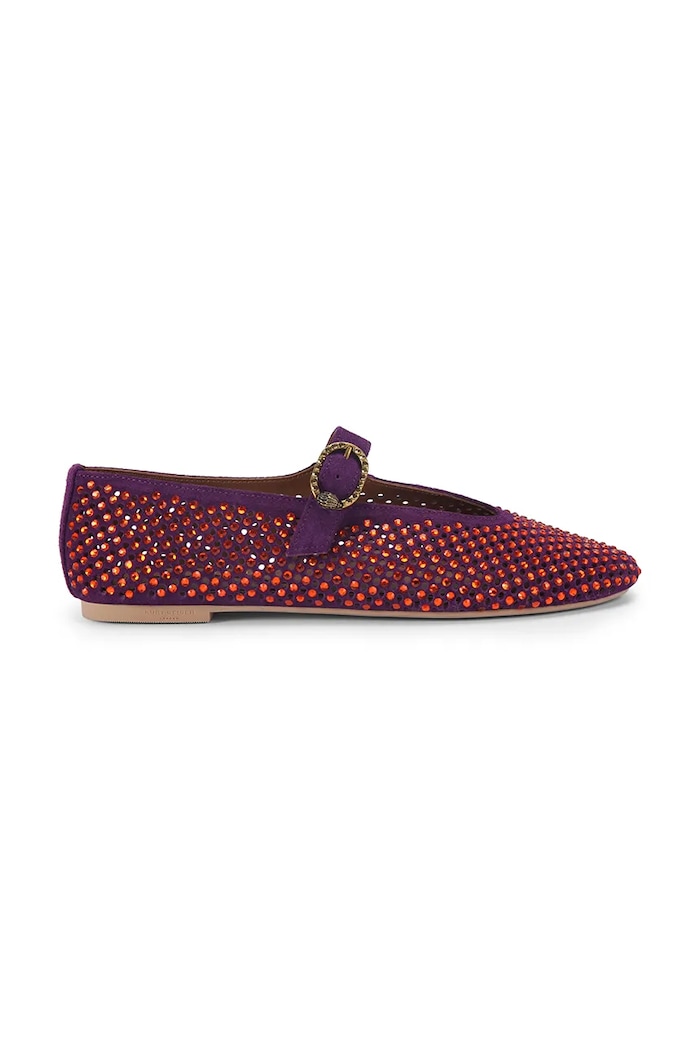 Замшевые балетки Kurt Geiger London Mayfair Ballet Flat бордо 2656390209