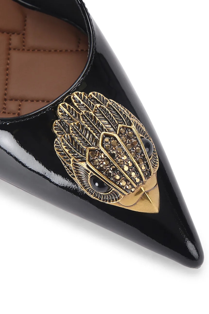 Încălțăminte Kurt Geiger London Stilettos de piele Large Eagle Sling 5386400309 negru