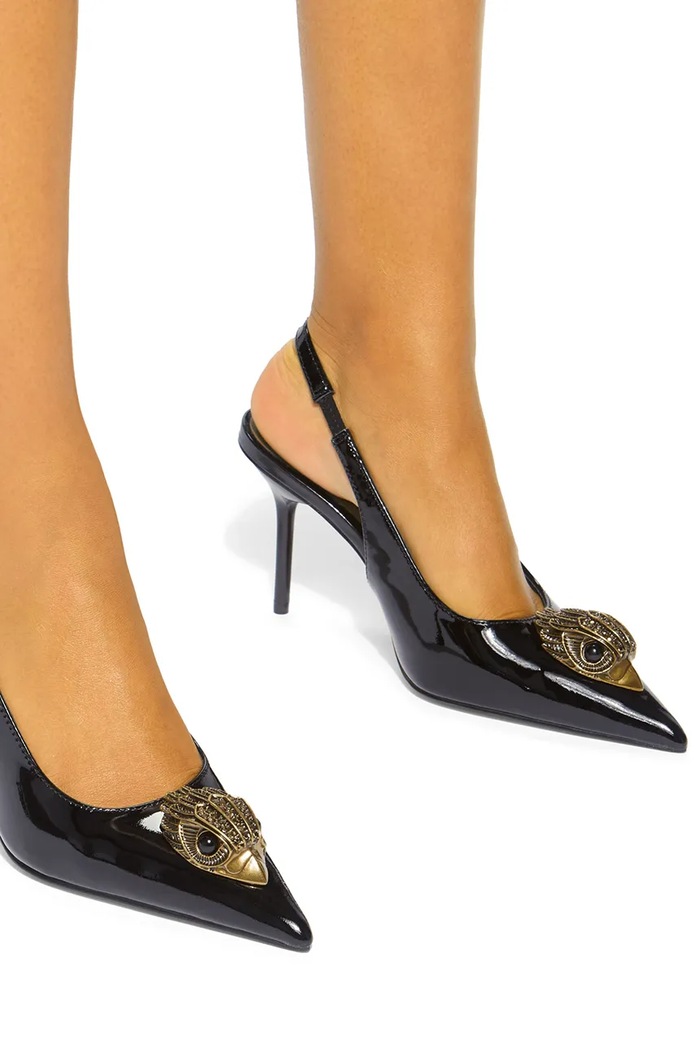 Kurt Geiger London Stilettos de piele Large Eagle Sling 5386400309