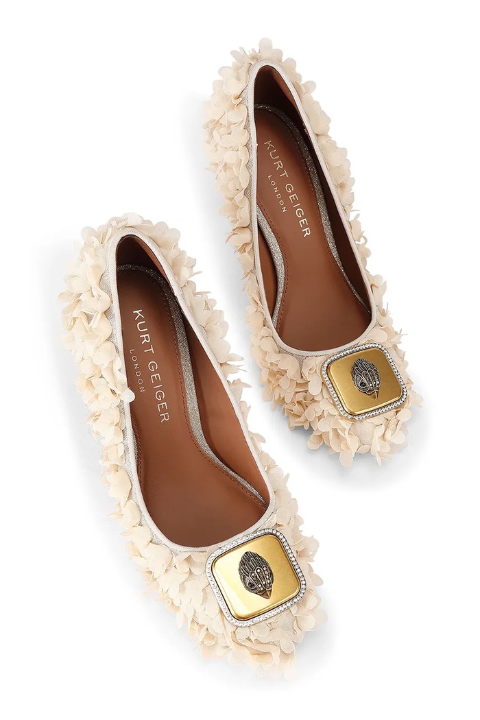 Kurt Geiger London pantofi cu toc Pimlico Court 5390843609 bej SS26