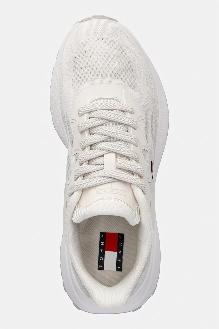 Tommy Jeans TJW SPORTY KNIT RUNNER sneakersy damskie beżowy EN0EN02962