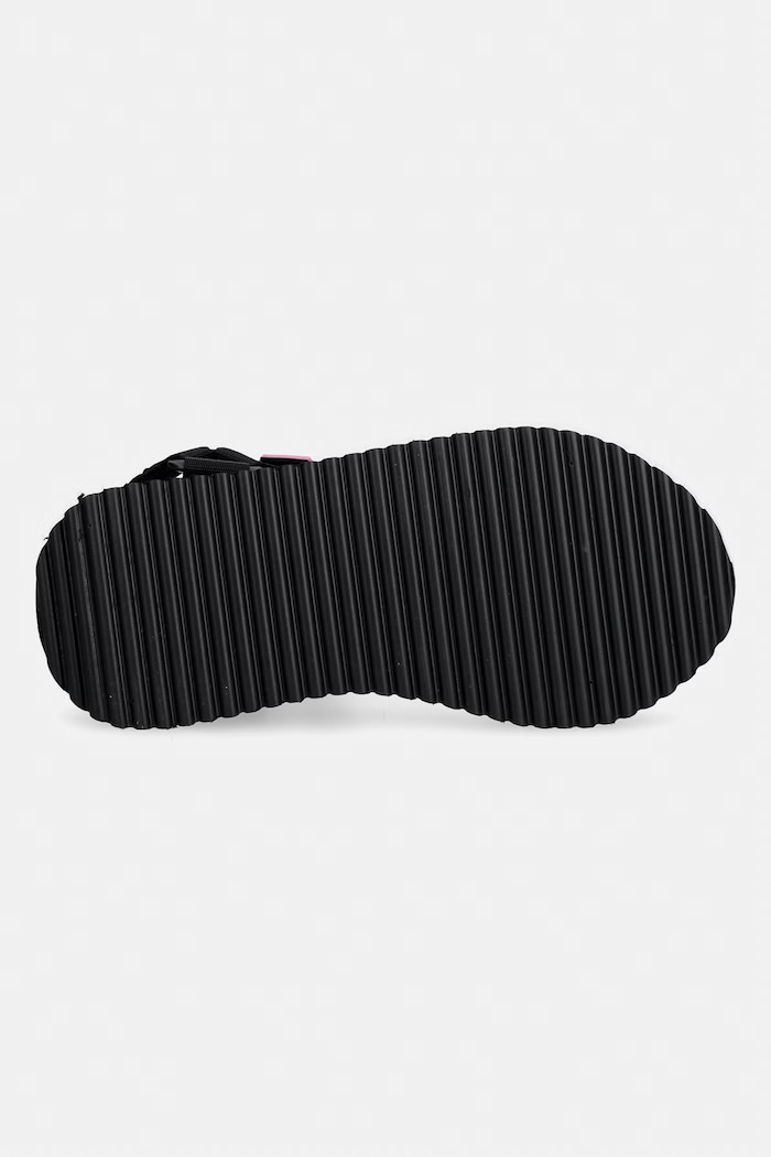 Tommy Jeans sandały na platformie damskie TJW EVA ROPE SANDAL EN0EN02970 czarny