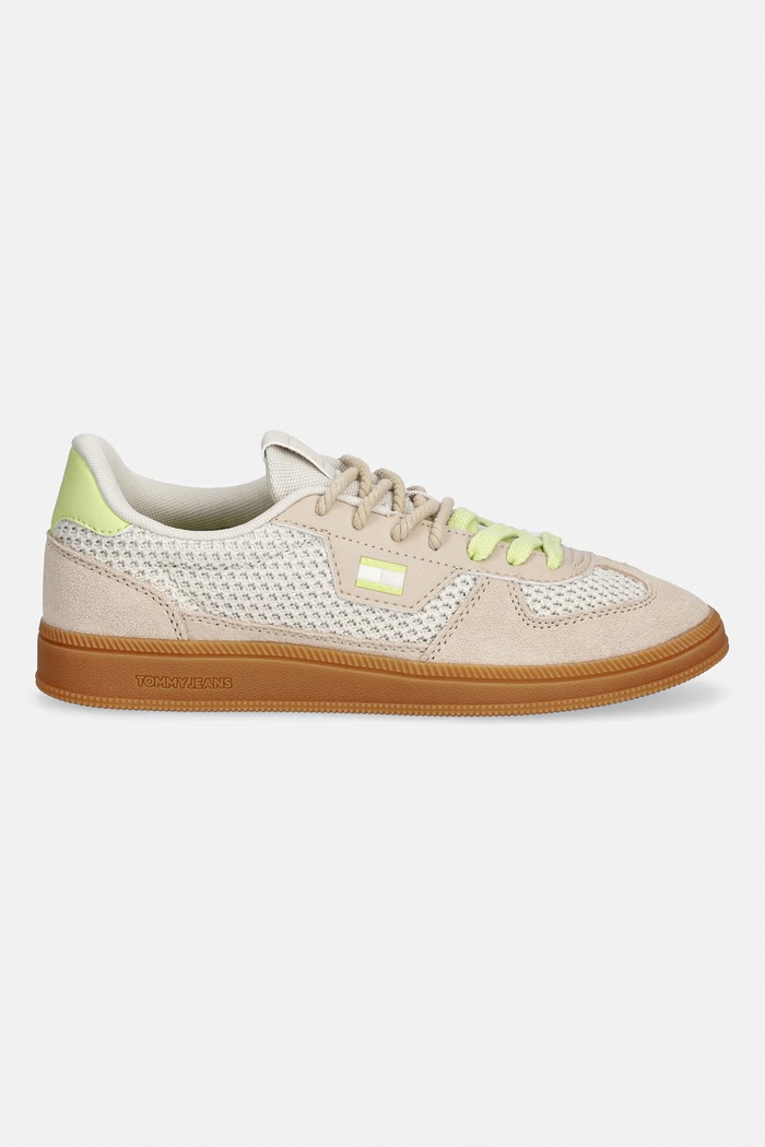 Tommy Jeans THE GREENWICH EDGE KNIT sneakersy damskie EN0EN02986 beżowy SS26