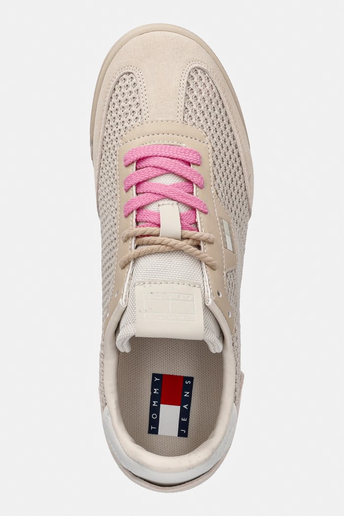 Tommy Jeans TJW LOW PROFILE RUNNER KNIT sneakersy damskie beżowy EN0EN02992