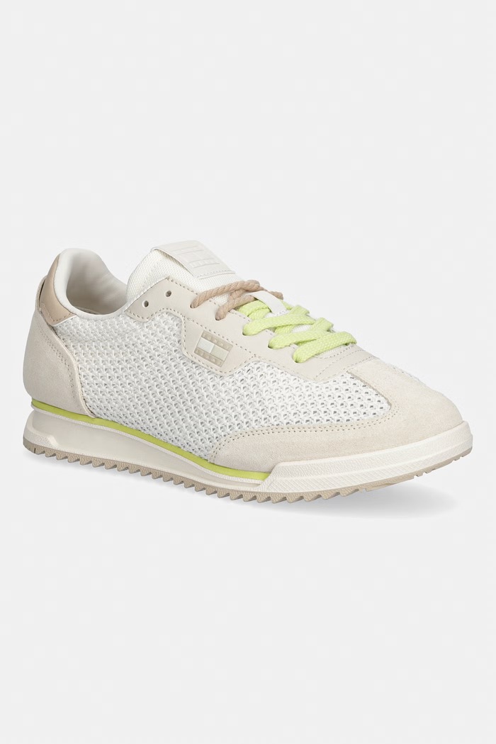 Tommy Jeans TJW LOW PROFILE RUNNER KNIT sneakersy damskie beżowy EN0EN02992