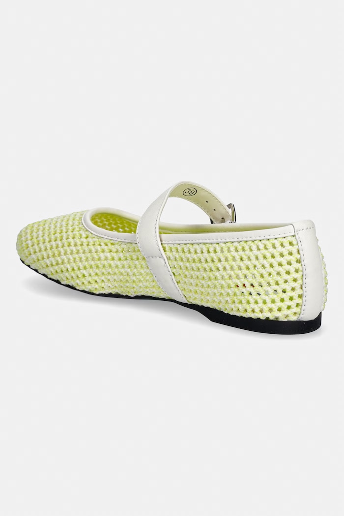 Încălțăminte Tommy Jeans balerini TJW KNITTED BALLERINA EN0EN03030 galben