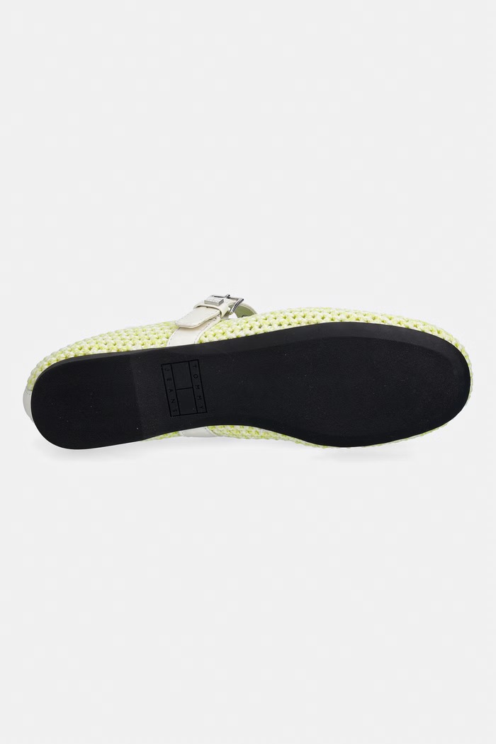 Tommy Jeans balerini TJW KNITTED BALLERINA EN0EN03030 galben