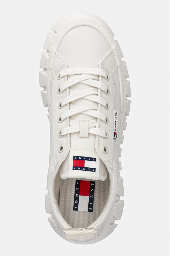 Tommy Jeans TJW FLATFORM CHUNKY SNEAKER sportcipő női fehér EN0EN03036