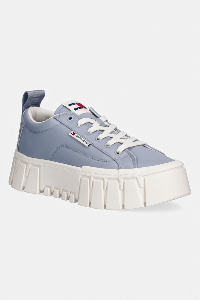 Dámske tenisky Tommy Jeans TJW FLATFORM CHUNKY SNEAKER modrá EN0EN03036