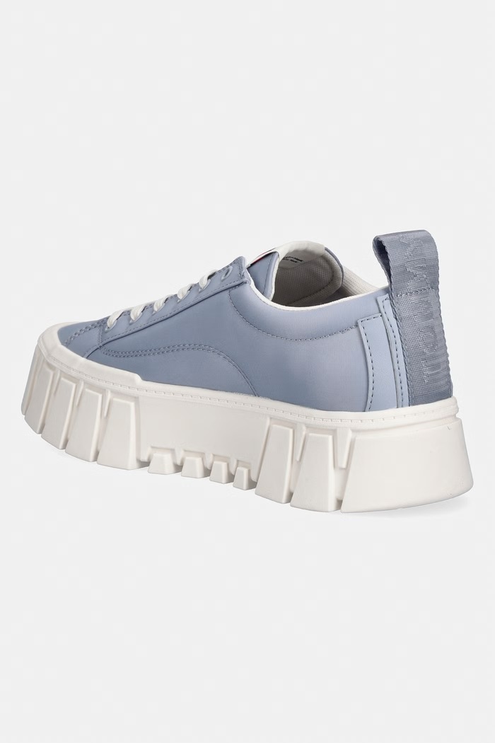 Obuv Dámske tenisky Tommy Jeans TJW FLATFORM CHUNKY SNEAKER EN0EN03036 modrá
