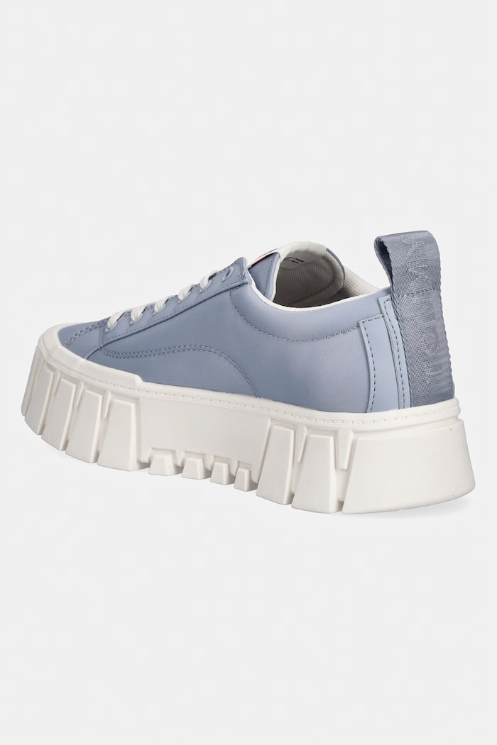 Obuv Dámske tenisky Tommy Jeans TJW FLATFORM CHUNKY SNEAKER EN0EN03036 modrá